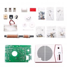 Tecsun 2P3 Radio DIY Kit AM MW Radio Receiver Assembly Parts Red Wine Color Unassembled