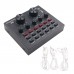 V8 Sound Card Live Sound Card Support Dual Mobile Phones 12 Sound Effects For Live Online Singing