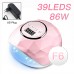 110W LED Nail Lamp Infrared Sensing UV Nail Dryer Machine w/ 4 Gears Timing for Curing Gel Nail Polish 