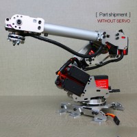 6-Axis Mechanical Robotic Arm Industrial Manipulator DOF Robot Arm Frame Kit Unassembled (without Servo)