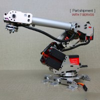 Details about   6 Axis Robotic Arm Multi-DOF Manipulator Mechanical Arm DIY Kit w/ Servo Vacuum 