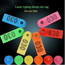 100PCS Sheep Ear Tag Ear Signage Label with 001-100 Numbers Farm Animal Livestock Supplies 