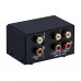 2 In 1 Out or 1 In 2 Out Audio Source Signal Selector Headphone Speaker Switcher RCA Interface B101