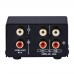 2 In 1 Out or 1 In 2 Out Audio Source Signal Selector Headphone Speaker Switcher RCA Interface B101