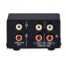 2 In 1 Out Audio Source Signal Selector Switcher Output Volume Adjustment RCA Interface B201