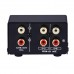 2 In 1 Out Audio Source Signal Selector Speaker Switcher Output Volume Adjustment RCA Interface B301 