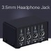 2 In 2 Out Audio Source Signal Selector Switcher Manual Switching Output 3.5mm Headphone Jack B402