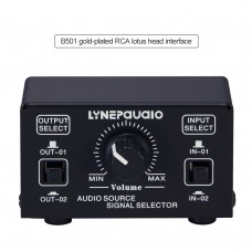 2 In 2 Out Audio Source Signal Selector Switcher Output Volume Adjustment RCA Interface B501