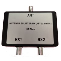 Antenna Splitter RX HF TV Satellite Coax Cable Signal Splitter 0.1-50 MHz 50 Ohm Finished Product