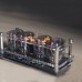 IN-12 Glow Tube Clock Fluorescent Nixie Clock 6 Colors Light Display Time Date (without Tubes)