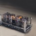 IN-12 Glow Tube Clock Fluorescent Nixie Clock 225 Colors Light Display Time Date (without Tubes)
