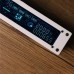 EleksVFD Desktop VFD Clock Retro Electronic Fluorescent Tube Clock Display Time Date (White)