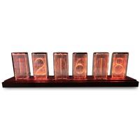 RGB Simulation Glow Tube Clock LED Nixie Clock Digital Alarm Clock WIFI Network Tomato Timing