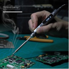 TS100 Electric Soldering Iron Programable Welding Kit DC 12V-24V 40W LCD Display w/ TS-B2 Soldering Tip