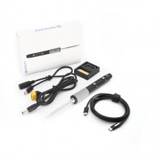 SQ-D60 Mini Soldering Iron Kit 12-24V/PD Power Supply Type-C Port LED Display Version + PD Cable