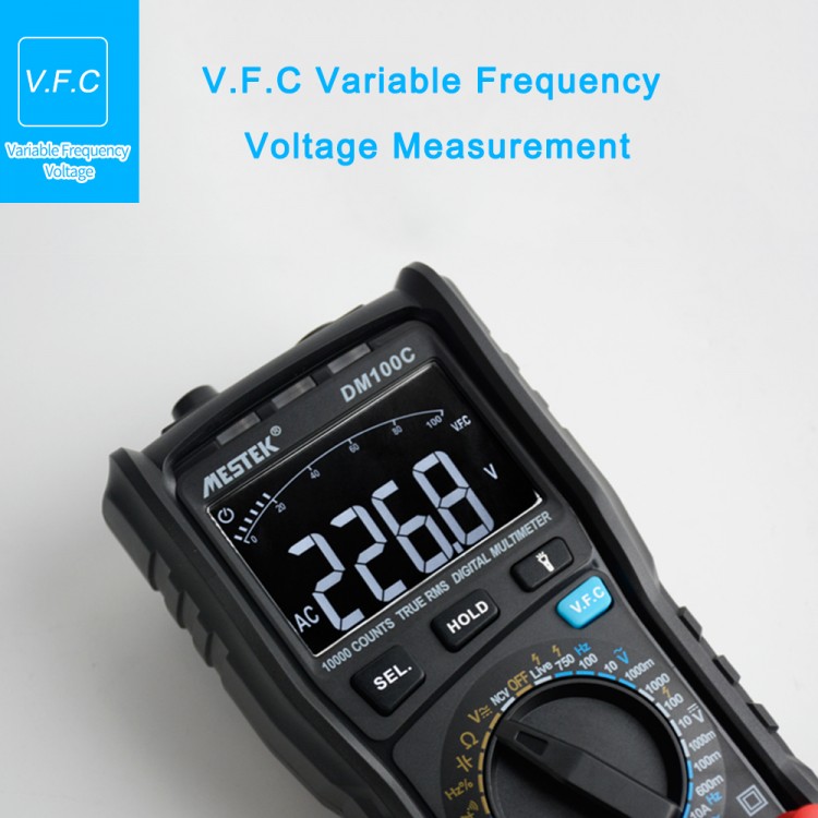 MESTEK DM100 Digital Multimeter Manual Voltage Current Resistance ...
