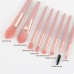 8pcs Mini Makeup Brush Set Soft Synthetic Fiber Bristle For Loose Powder Blush Foundation Eyeshadow