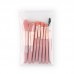 8pcs Mini Makeup Brush Set Soft Synthetic Fiber Bristle For Loose Powder Blush Foundation Eyeshadow