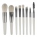 8pcs Mini Makeup Brush Set Soft Synthetic Fiber Bristle For Loose Powder Blush Foundation Eyeshadow