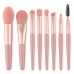 8pcs Mini Makeup Brush Set Soft Synthetic Fiber Bristle For Loose Powder Blush Foundation Eyeshadow