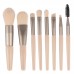 8pcs Mini Makeup Brush Set Soft Synthetic Fiber Bristle For Loose Powder Blush Foundation Eyeshadow