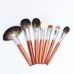 28pcs Professional Makeup Brush Set with Bag Animal Hair Bristles Cosmetic Tools For Makeup Training