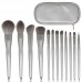 12pcs Makeup Brush Set w/ Small Bag Blush Powder Highlight Eyeshadow Eyebrow Lip Brush For Beginners