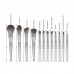 12pcs Makeup Brush Set w/ Small Bag Blush Powder Highlight Eyeshadow Eyebrow Lip Brush For Beginners