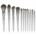 12pcs Makeup Brush Set w/ Small Bag Blush Powder Highlight Eyeshadow Eyebrow Lip Brush For Beginners