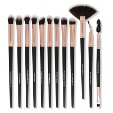 12pcs Eye Makeup Brushes Eye Brush Set with ABS Plastic Handle Nylon Bristles Portable Cosmetic Tool Kit