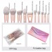 10pcs Professional Makeup Brush Set For Powder Blush Foundation Highlight Eyeshadow