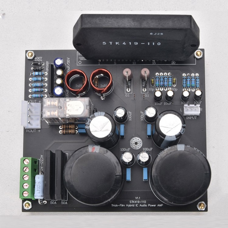 Class H STK419-110 HIFI Amplifier Board Thick Film 50W*2