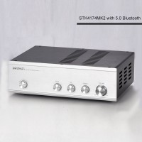 BRZHIFI STK4174MK2 Class AB Power Amplifier Thick Film Retro Power Amp 40Wx2 with 5.0 Bluetooth