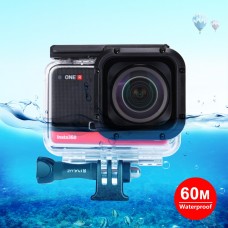 60M Underwater Waterproof Camera Housing Diving Case For Insta360 ONE R 4K Wide-angle Edition PU485T