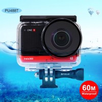 60M Underwater Waterproof Camera Housing Case For Insta360 ONE R Panorama Camera Edition PU488T
