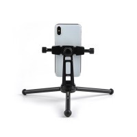 T1A11 II Mini Tripod Aluminum Table Tripod Portable Folding Desktop Tripod Stand Load Capacity 20KG