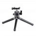 T1A20D Aluminum Desktop Tripod 2-Section Foldable Camera Tripod Stand Ball Head Load Capacity 10KG