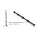 ET-01 Tripod Extension Pole Carbon Fiber Tripod Extension Rod Load 10KG 1/4" Thread For Camera Mount