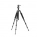 T1C40T-T1 Kit Carbon Fiber Tripod Folding Tripod Camera Tripod Stand with Ball Head Load 6KG