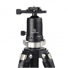 T2C40C-T1 Kit Carbon Fiber Tripod Folding Tripod Camera Tripod Stand with Ball Head Load 12KG