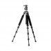 T2C40C-T1 Kit Carbon Fiber Tripod Folding Tripod Camera Tripod Stand with Ball Head Load 12KG