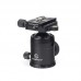 T2C40C-T1 Kit Carbon Fiber Tripod Folding Tripod Camera Tripod Stand with Ball Head Load 12KG