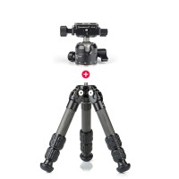 T1C30N Carbon Fiber Tripod Desktop Mini Tripod + XB-28 II Ball Head Load 4.5KG For Mini SLR Camera