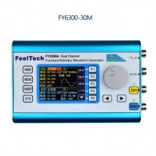 FY6300-30M 30MHz Dual Channel DDS Function Arbitrary Waveform Signal Generator Frequency Counter