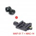MAC-14 T Quick Release Plate MAC-14 + Ball Head Adapter Clamp Adapter Kit For Manfrotto Arca