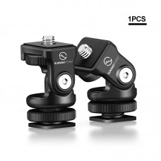 HB-02 Hot Shoe Tripod Head Mount Tilt Head For SLR Camera Fill Light Mobile Phone Bracket Monitor