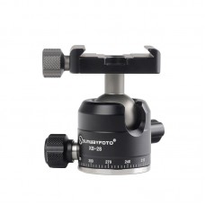 XB-28 Low-Profile Ball Head Panoramic Tripod Head SLR Tripod Ball Head Mount Load Capacity 4.5KG