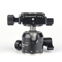 XB-28II Mini Dual-Panoramic Ball Head Low Gravity Center High Locking Strength w/ Quick Release Plate