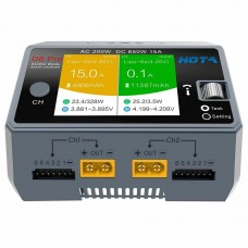 HOTA D6 Pro Dual Channel Smart Charger Balanced Charger 650W 15A for RC Drone Car Lithium Battery