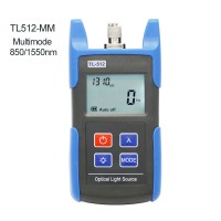 TL512 Handheld Fiber Optical Light Source Tester Dual Wavelength MM 850/1550nm Fixed FC or SC Connector